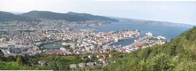 Bergen Panorama From Mt. Floien