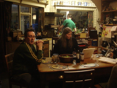 Nick Booth  comes to supper to test a new website | by Sibad
