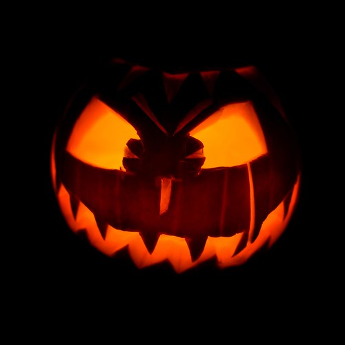 Smashing, pumpkin! | Our Jack O'Lantern for this year. Note … | Flickr