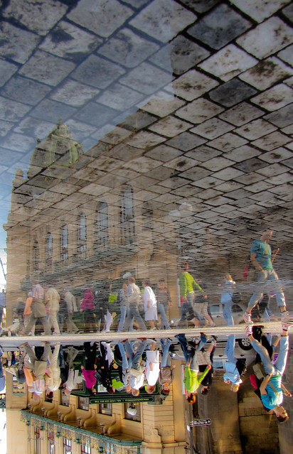 Inverted Street Reflection, Prague