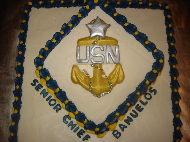 United States Navy Senior Chief promotion cake