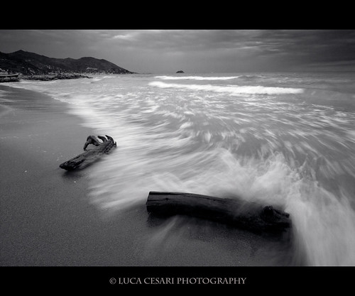 [Motion Étude #1] Plage en blanc et noir by Luca Cesari Photography