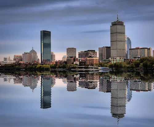 Boston in the Mirror by Werner's World