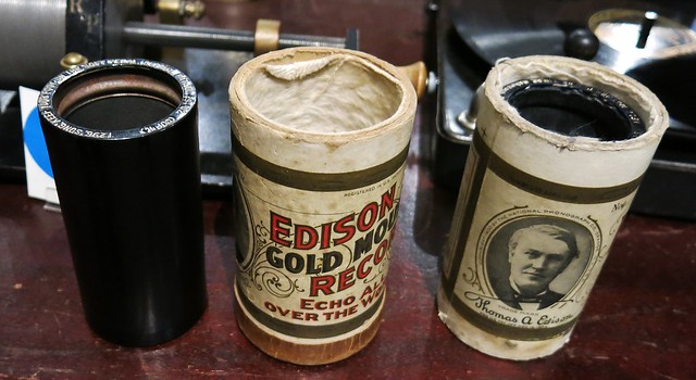 Edison Gold Moulded Record Cylinders