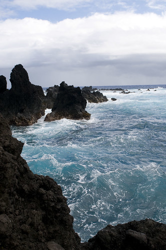 water rock hawaii lava
