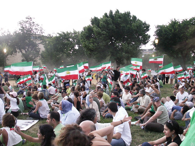Iranian Protesters in front of the U.S. Capital