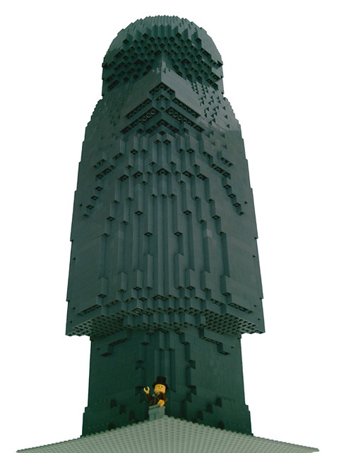 LEGO Moai - impending doom