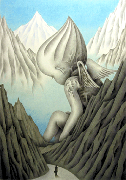 Fairy tale illustration - The angel's death