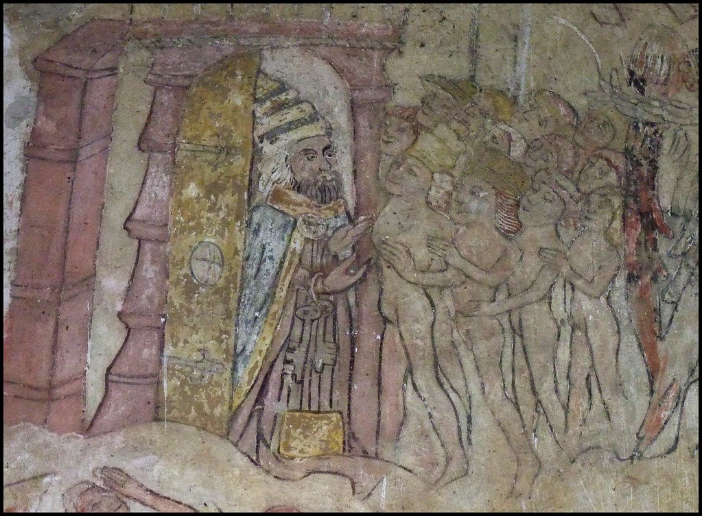 St Peter welcomes Saints into Heaven | St Mary, Bacton, Suff… | Flickr