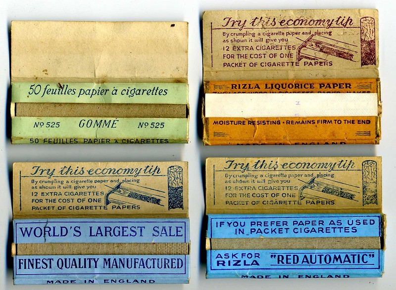Rizla Cigarette paper packets. c 1970