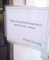 Do Not Hold Door Open