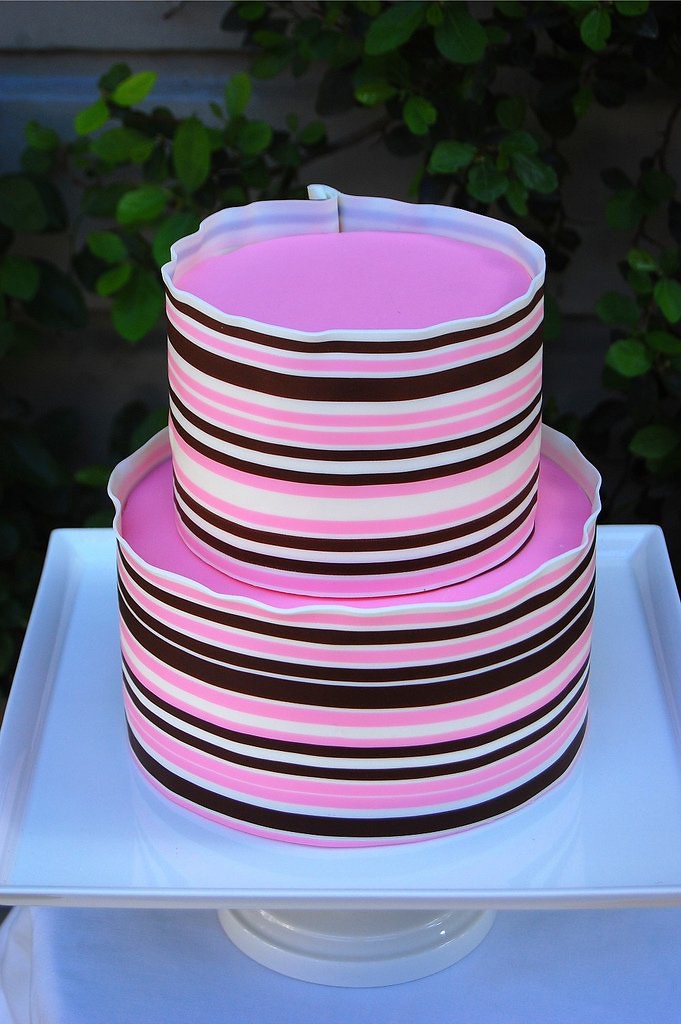 Striped Wedding Cake