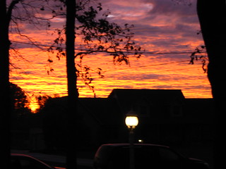Sunrise over Keller Road