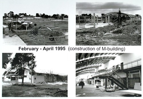 M building construction East Campus 1995