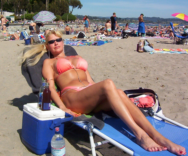 Capitola Beach in April 2003