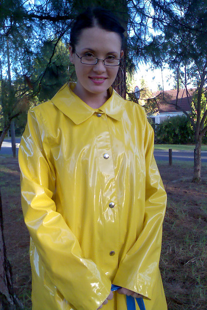 michael kors yellow rain jacket