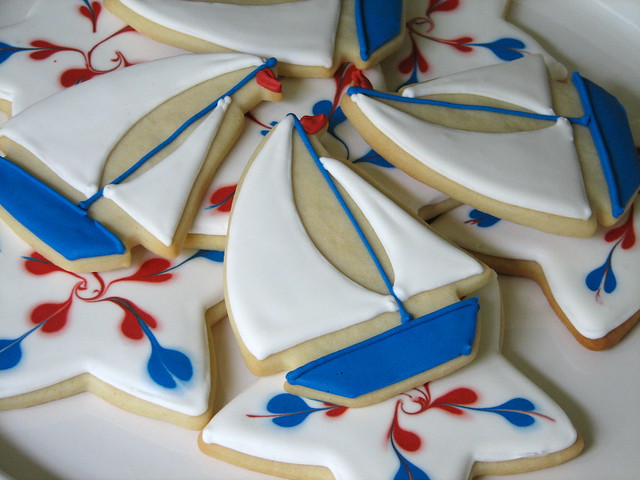 Sailboat and Star Cookies
