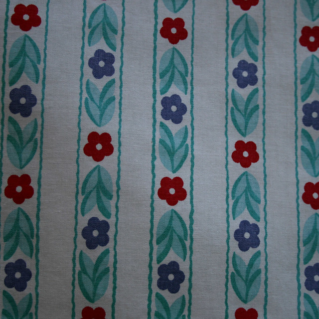 Laura Ashley Flower Vintage Fabric from 1987
