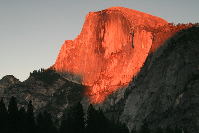 Sunset on Half Dome, Yosemite National Park