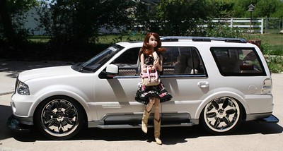 Momoko loves her Lincoln Navigator!