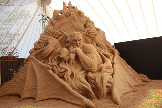 Dante's inferno sand sculpture exhibition - Jesolo -  June 2009