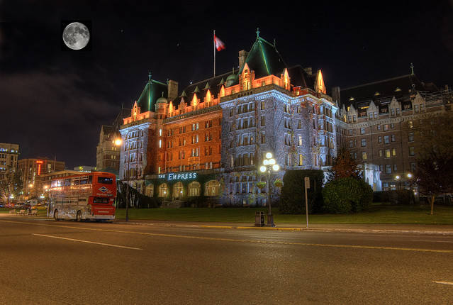 The Empress Hotel at Night (HDR)