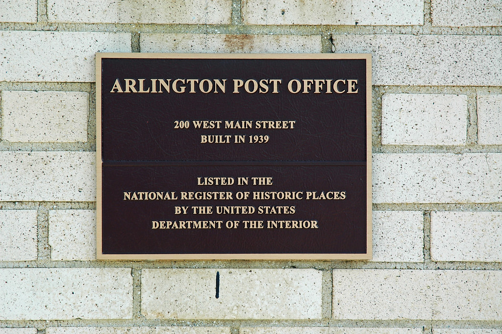 Arlington Post Office | National Register marker at the Arli… | Flickr