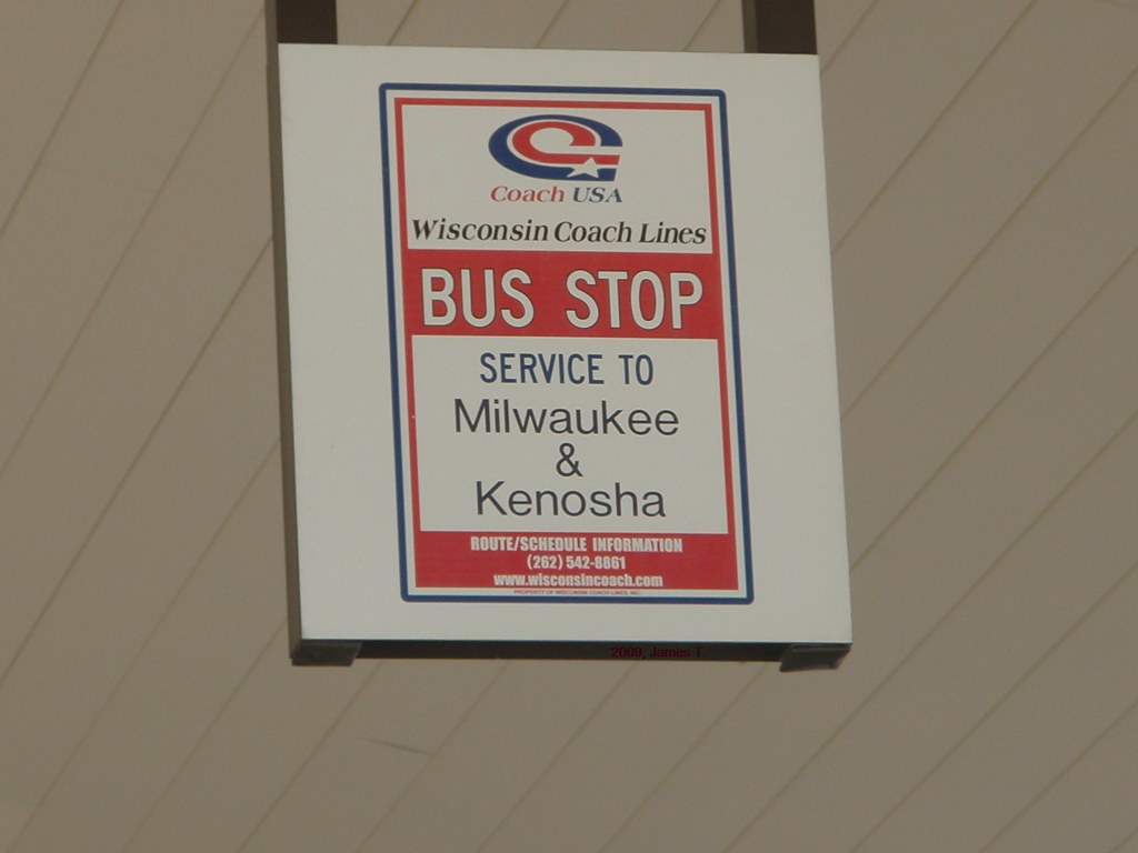 WCL bus stop sing. | Bus stop sing for Coach USA's Wisconsin… | Flickr
