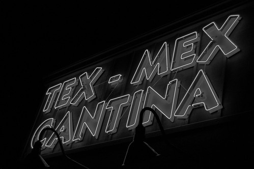 bw sign restaurant photo neon texas image picture cc monday texmex btp serranos cedarpark 7daysofshooting galleried monomonday jdhancock week4neon