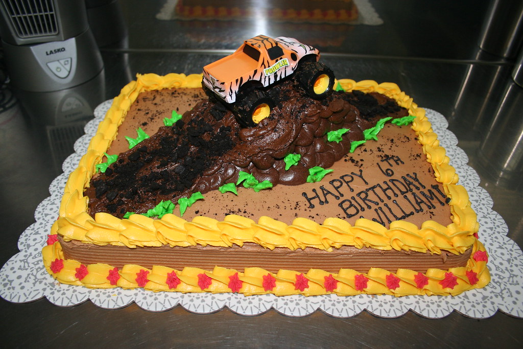 Monster Truck Mound Cake