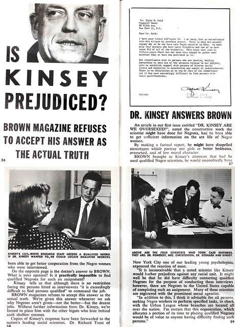 Is Kinsey Prejudiced - Brown Magazine, March, 1954