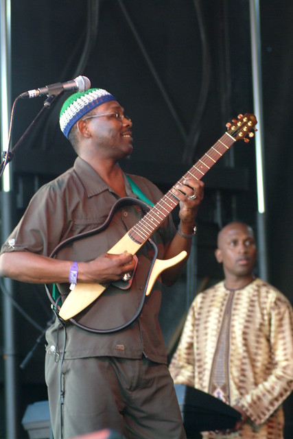 DSCF7211 Abdul Tee Jay from Sierra Leone and his Rokoto Band at Rise Festival Burgess Park London