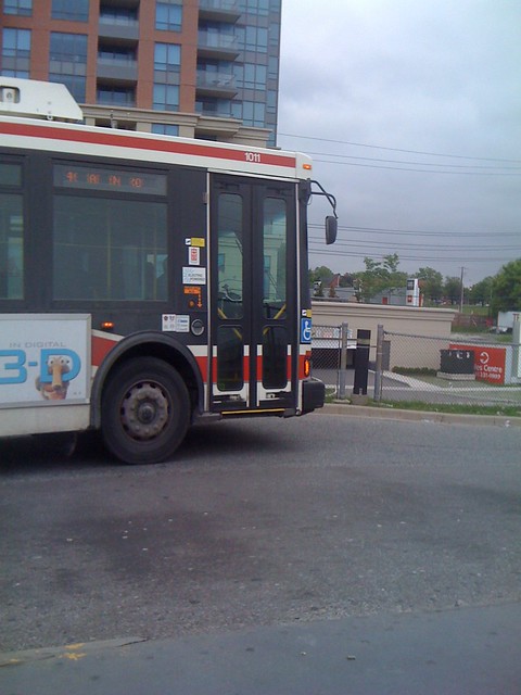 TTC Bus Leaving Kipling Station