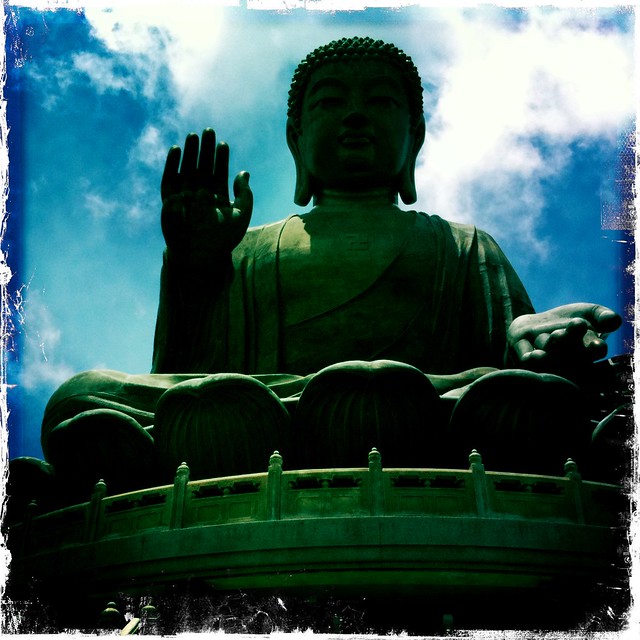 Big Buddha, Po Lin Monastery, Lantau Island, Hong Kong...