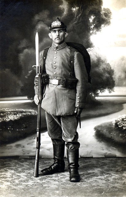Bavarian infanteriest from Landsturm Infanterie Ersatz Bataillon 'Passau' (I. B. 17), circa June 1917