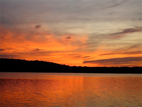 sunset sky lake wisconsin