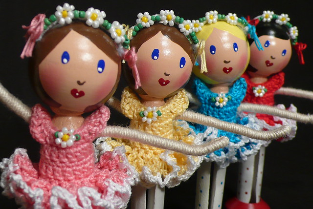 Dance of the Daisies - Clothespin Dolls