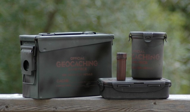 Assorted Geocaching Containers