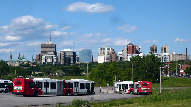 The Ottawa skyline and OC Transpo buses in 16:9 widescreen.
