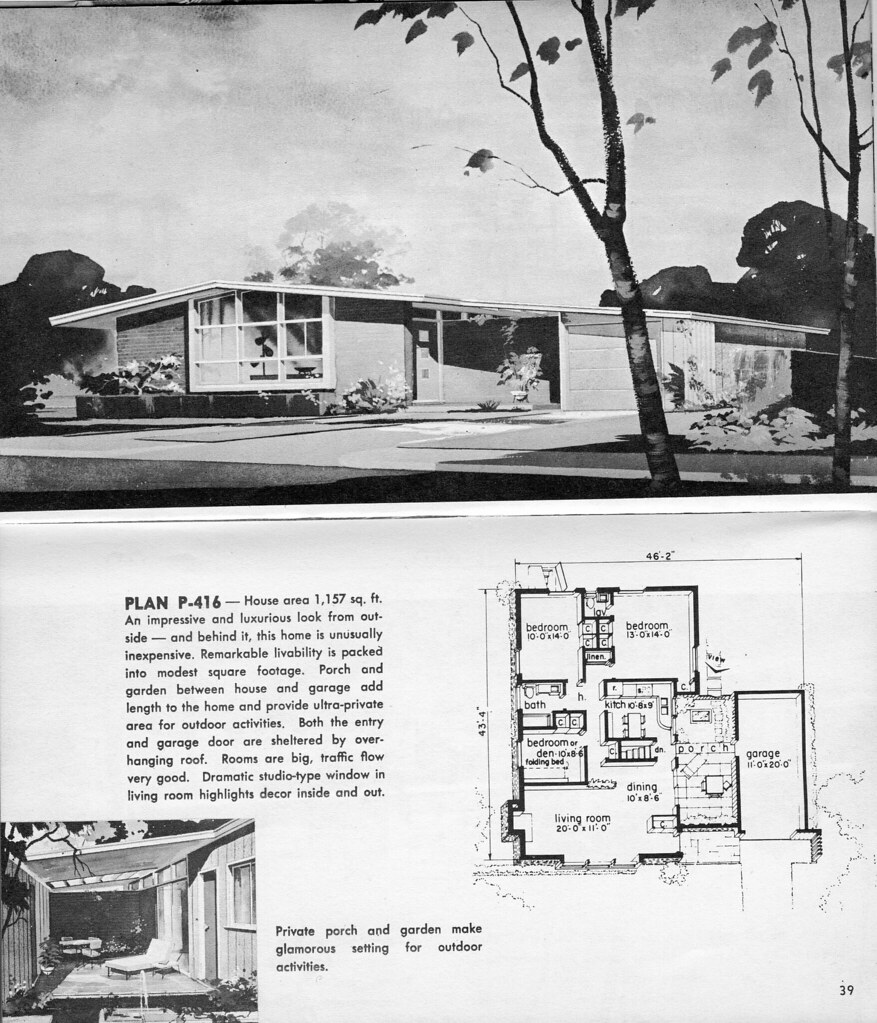 1963 Hayden Homes plan P-416 | Hayden Homes little encyclope… | Flickr