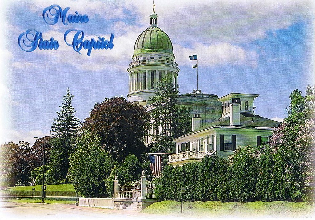 Maine State Capitol postcard - available