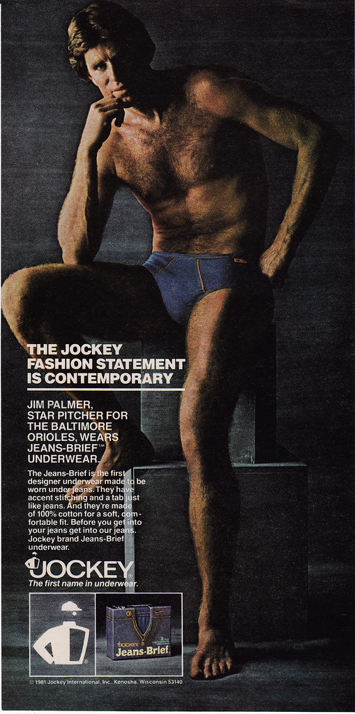 Jim Palmer - Jockey, Baseball star Jim Palmer modeling for …