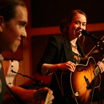 Mon, 16/05/2011 - 8:24pm - Sarah Jarosz and her band at The Living Room in New York City, for an audience of WFUV Marquee Members, May 16, 2011. Host/interview by John Platt. Photo by Laura Fedele