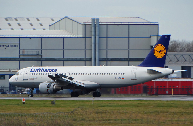 D-AIQU Airbus A320 of Lufthansa