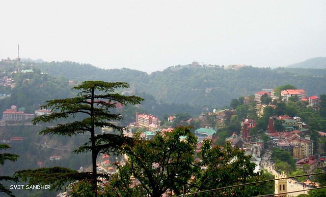 View of shimla ridge and summer hill