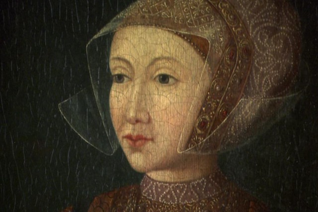 Detail from a portrait of Anne of Cleves