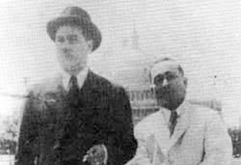 Francisco B. Leon Guerrero, shown here on the right, lobbied for citizenship twice.  The first was in 1936 and in 1949, which was a successful round due to national press coverage and President Truman. Baltazar J. Bordallo is at left.

Micronesian Area Research Center (MARC)