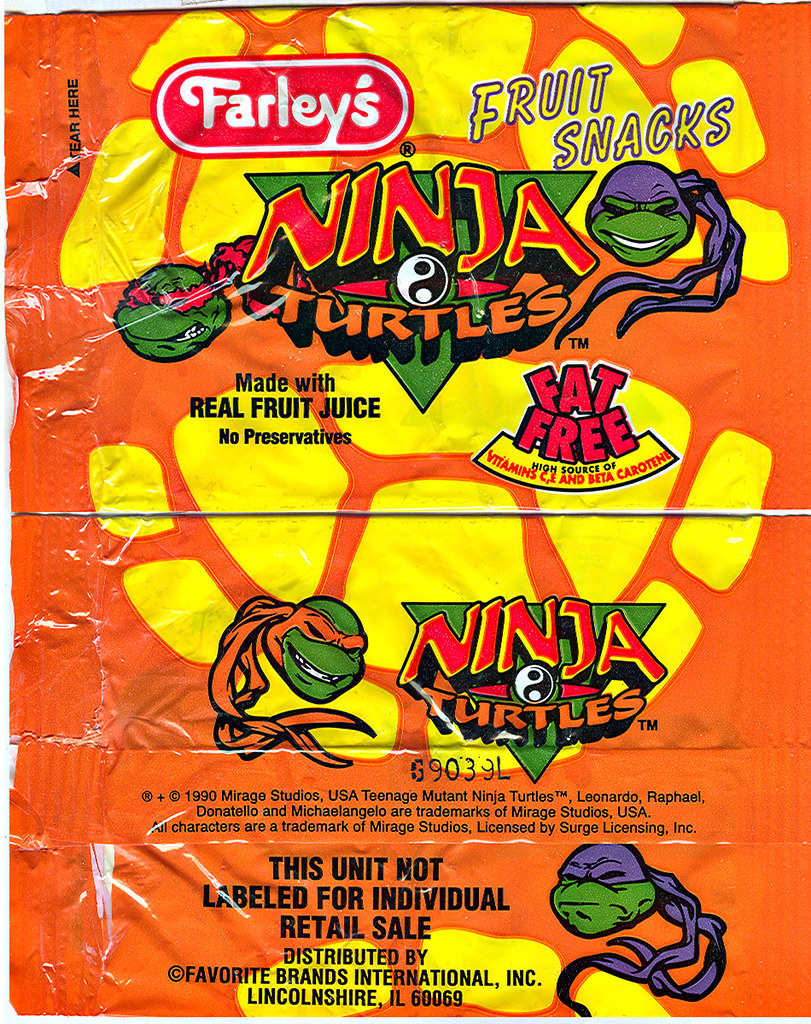 Farley's "Ninja Turtles: The Next Mutation" Fruit Snacks -  iii // pouch (( 1997 )) by tOkKa