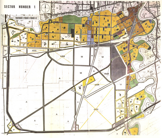 Winnipeg General Land Use Map Sector Number 1 (1963)