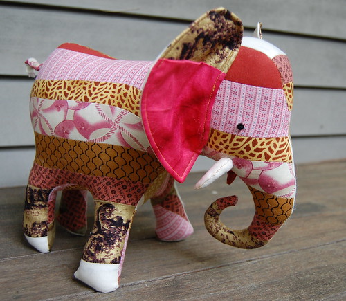 patchwork elephant | by Abby Glassenberg